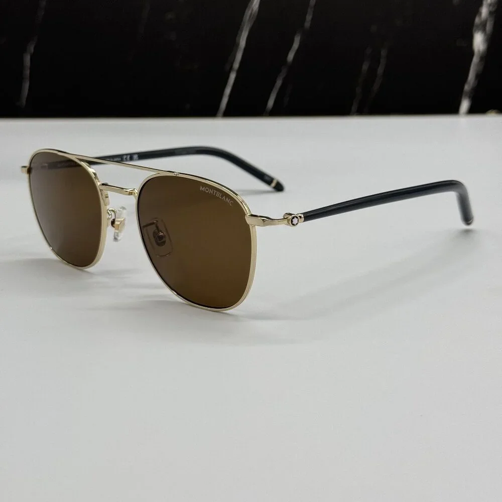 NEW MONTBLANC SUNGLASSES MEN BLACK BROWN EYEWEAR MONTBLANC MB0271S 004